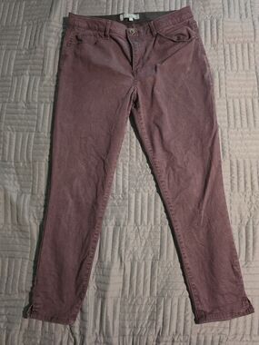 Wit & Wisdom Skinny Jeans in Plum Burgundy